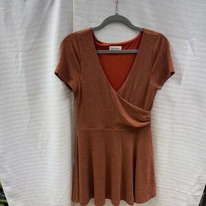 Privacy Please Terracotta Mini Dress